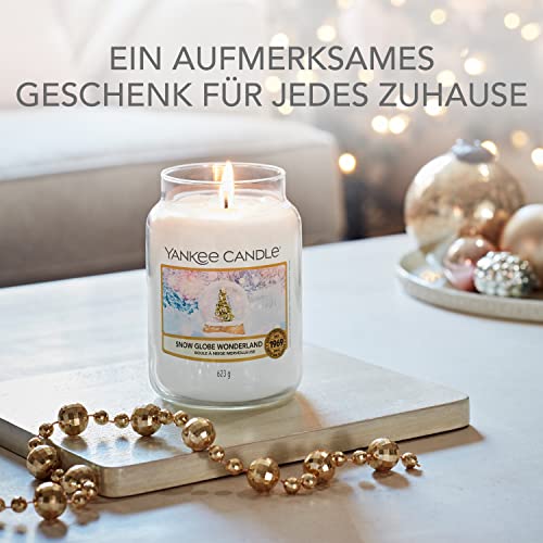 Yankee Candle Duftkerze | Große Snow Globe Wonderland Duftkerze im Glas | Snow Globe Wonderland Kollektion | Brenndauer: bis zu 150 Stunden | Perfekte Geschenke für Frauen
