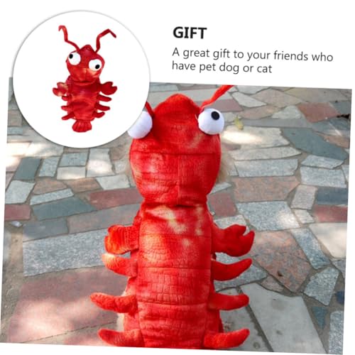 Disfraz para perro Lobster rojo talla XL miniatura 6