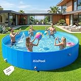 AixPool 2026 Large Foldable Pool,Non-Inflatable Pool for Adult,Foldable Swimming...