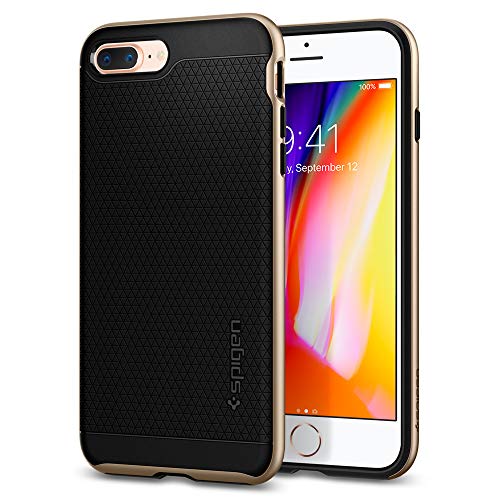Spigen Neo Hybrid [2nd Generation] Designed for Apple iPhone 8 Plus Case (2017) / Designed for iPhone 7 Plus Case (2016) - Champagne Gold