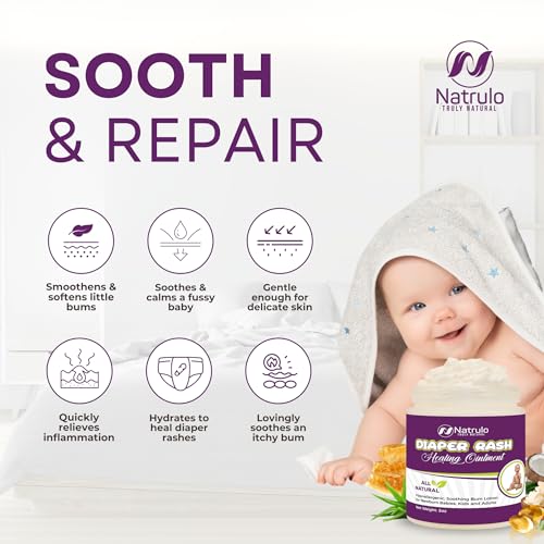 image for Natrulo Diaper Rash Cream – Natural Baby Skin Healing Ointment – O