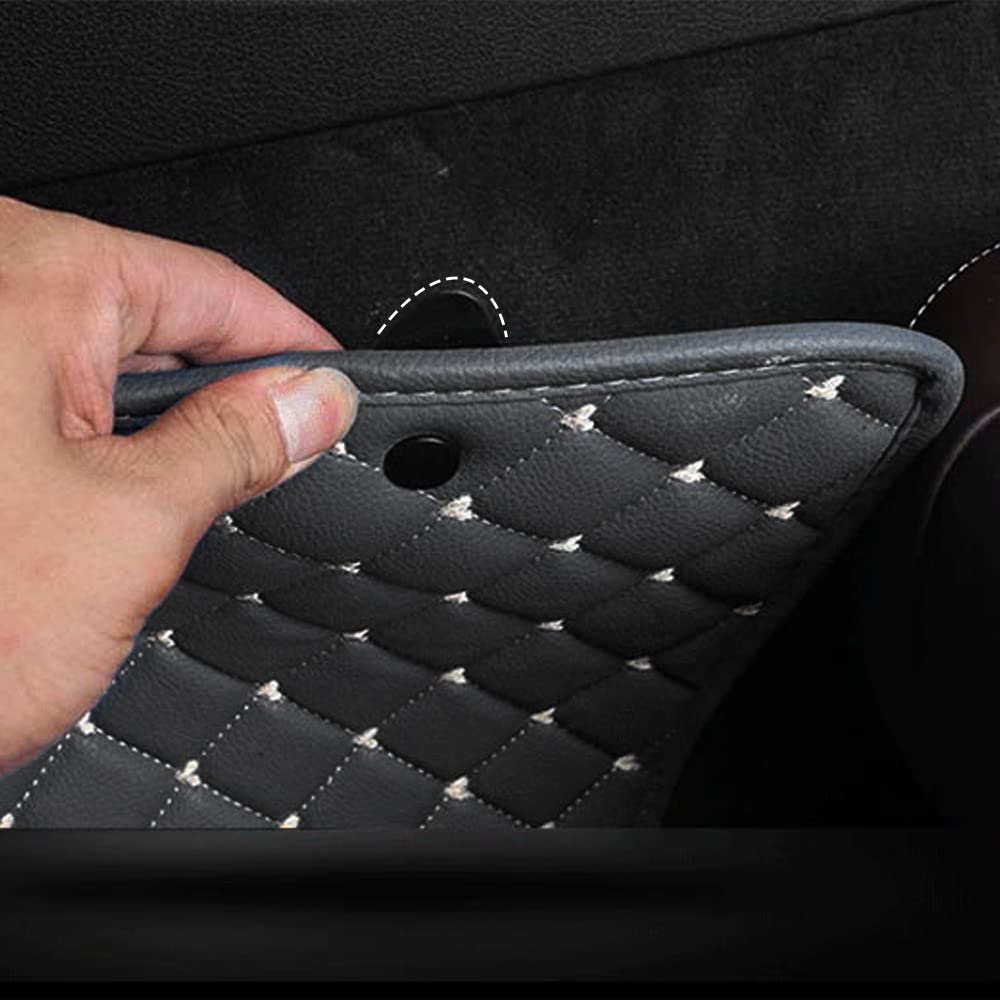 Alfombrillas Coche De Cuero Antideslizantes para automóviles 98% Modelos Protección Completa y Estilo para su Automóvil Negro Azul