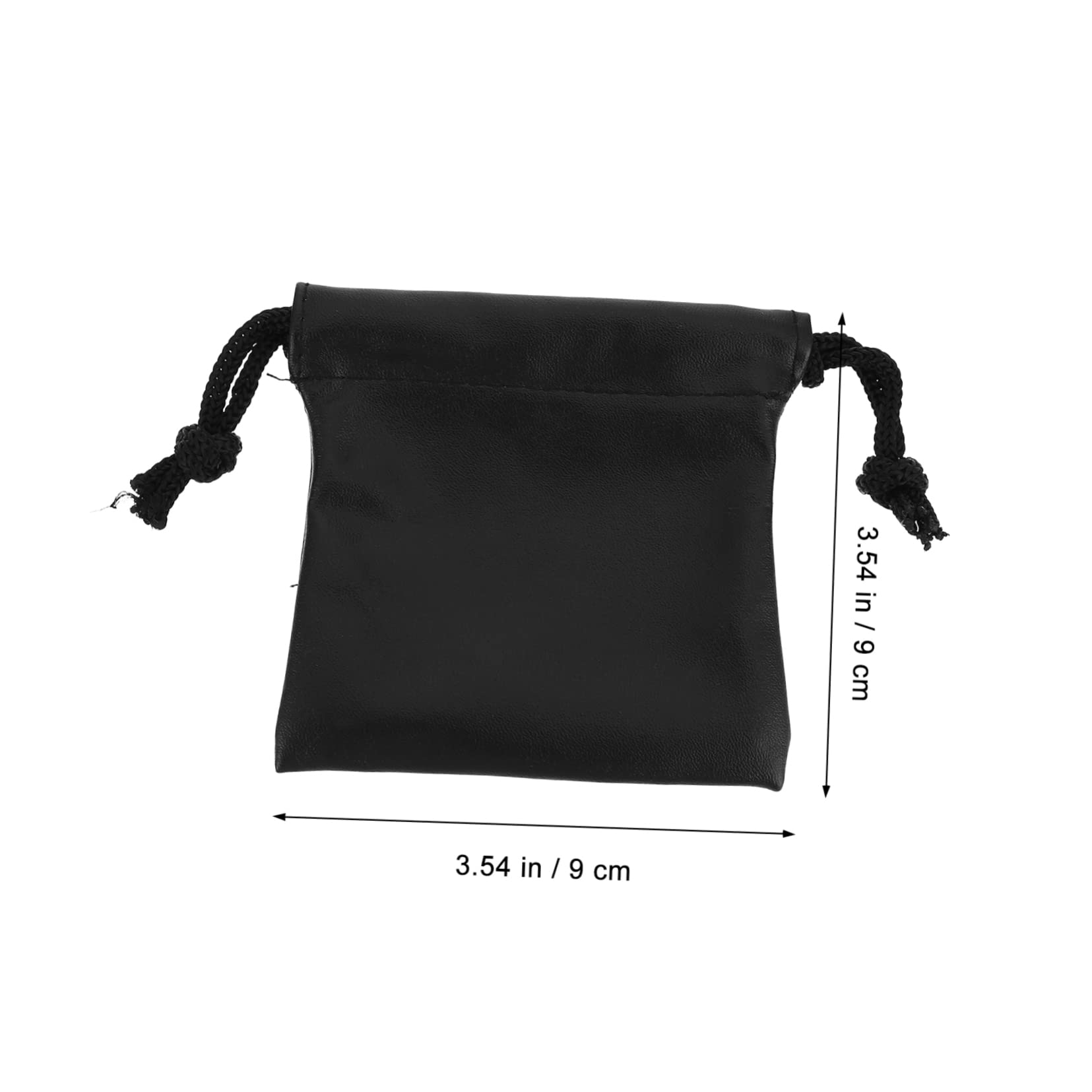 LIFKOME De Cordon Compact Organisateur De Bijoux Sacs Noirs À Bijoux Sacs Et Pochettes À Bijoux Petite Pochette Étanche De Dés Faux Cuir Black