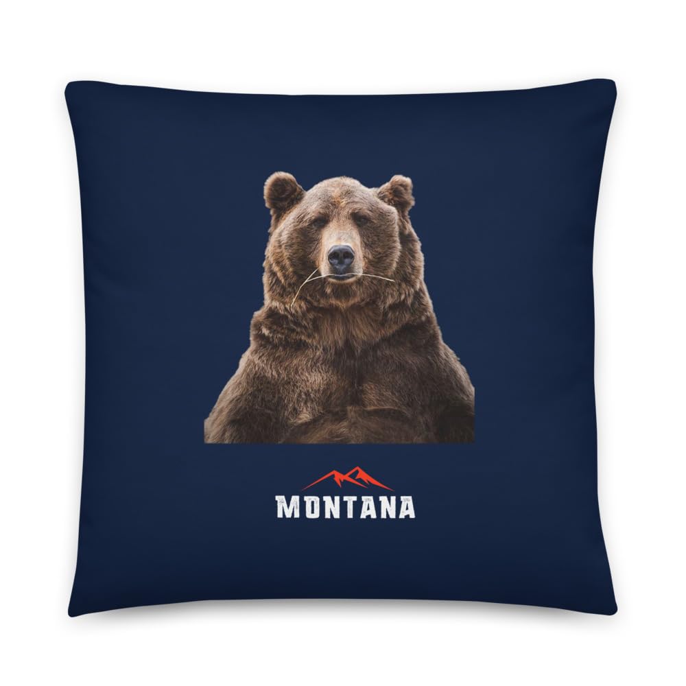Oreiller Montana Grizzly Bear Basic idéal pour une ambiance chalet