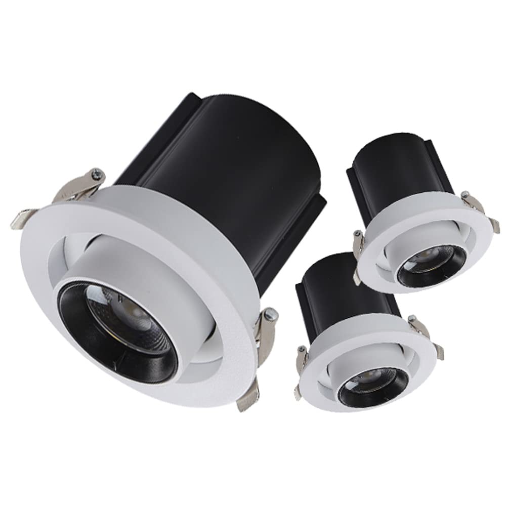 Reflektor COB 10 W/15 W/20 W/30 W, wysuwana, obrotowa lampa sufitowa LED do salonu, korytarza, oświetlenie ściany tła, gałka oczna, oświetlenie sufitowe