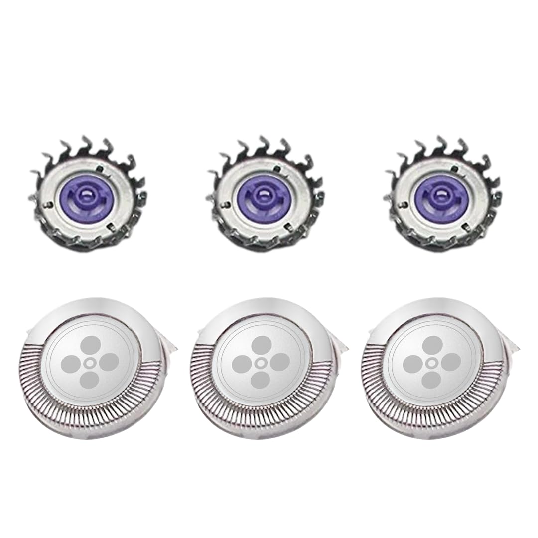 Generic Replacement Heads fit Norelco Philips HQ6 Quadra Action Shavers