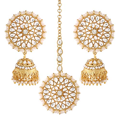 I Jewels Traditional Gold Plated With Stunning Antique Finish Kun...