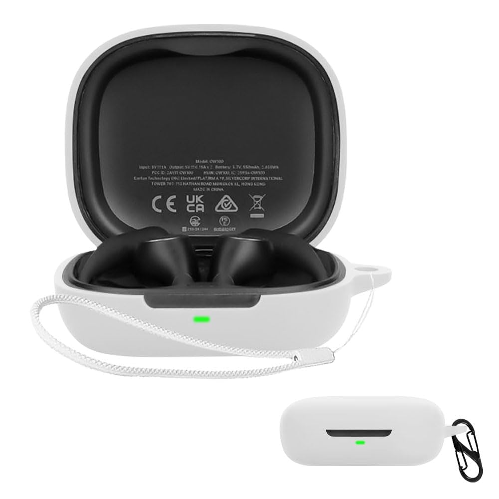 ホワイト ワイヤレスイヤフォンケース ag COTSUBU ケース ワイヤレスイヤホン 収納ケースカバー