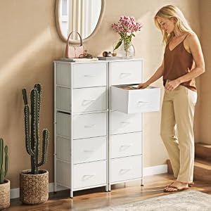 WLIVE Tall Dresser for Bedroom, 5 Drawer Dresser, White — photo 2 of 6