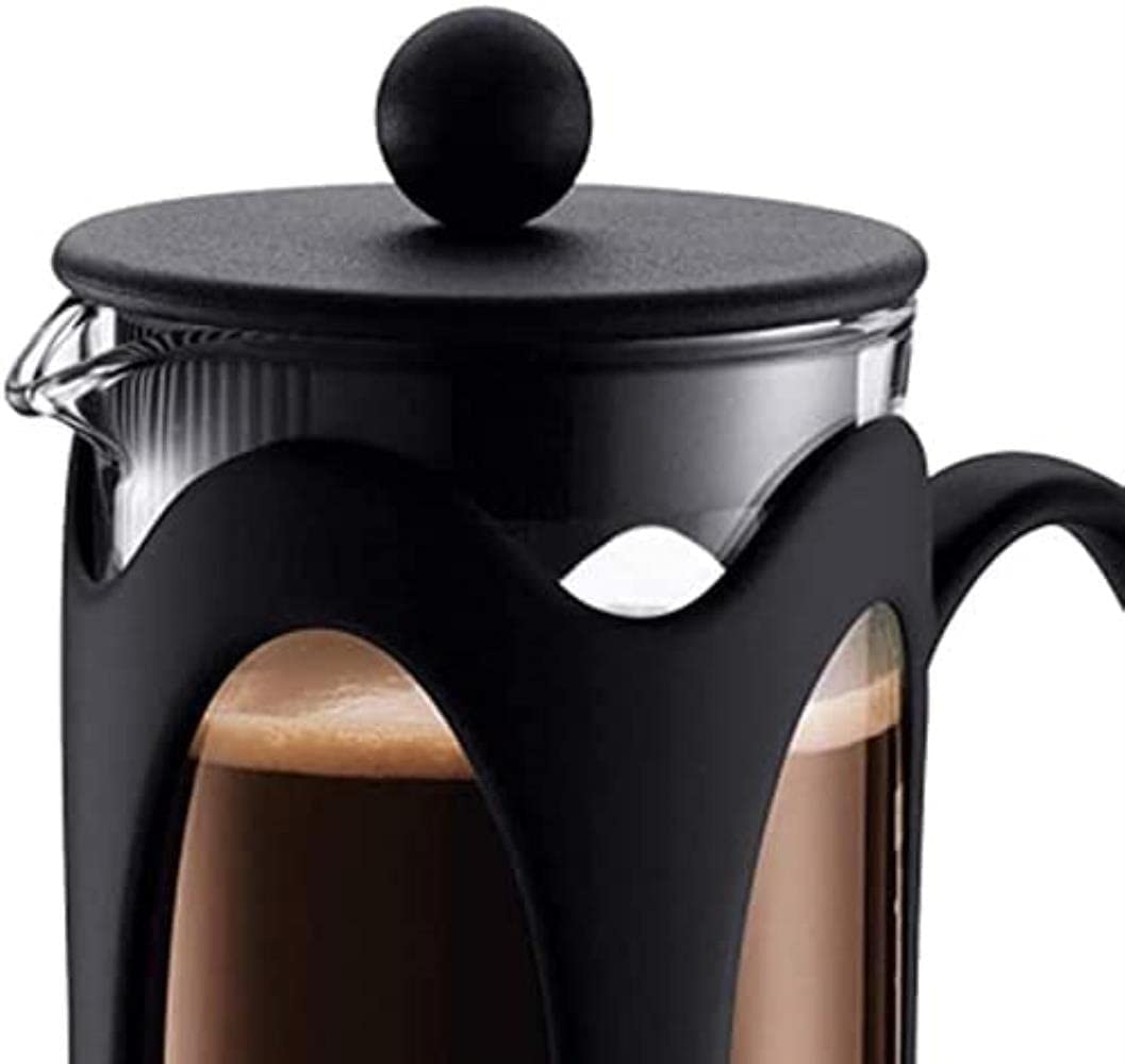 Cafetera De Prensa, Prensa De Café, Caffettiere, Cafetera, Cafetera Y Tetera, Prensa De Café De Vidrio De Borosilicato Resistente Al Calor De Acero Inoxidable, Filtración Superior, Vaso De Café for Té