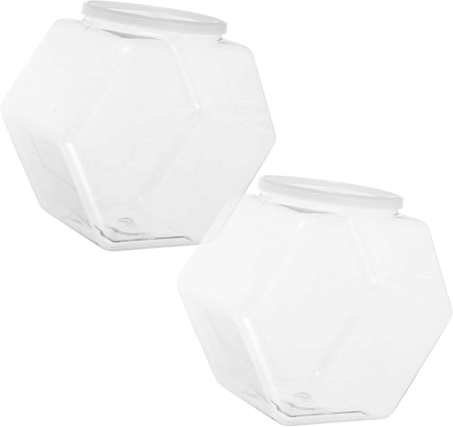 Toyvian 2pcs Shatterproof Transparent Fish Bowls for Home Decor Fish Tank Holder Break-Resistant Plastic Aquarium for Easy Maintenance Versatile Desktop Display