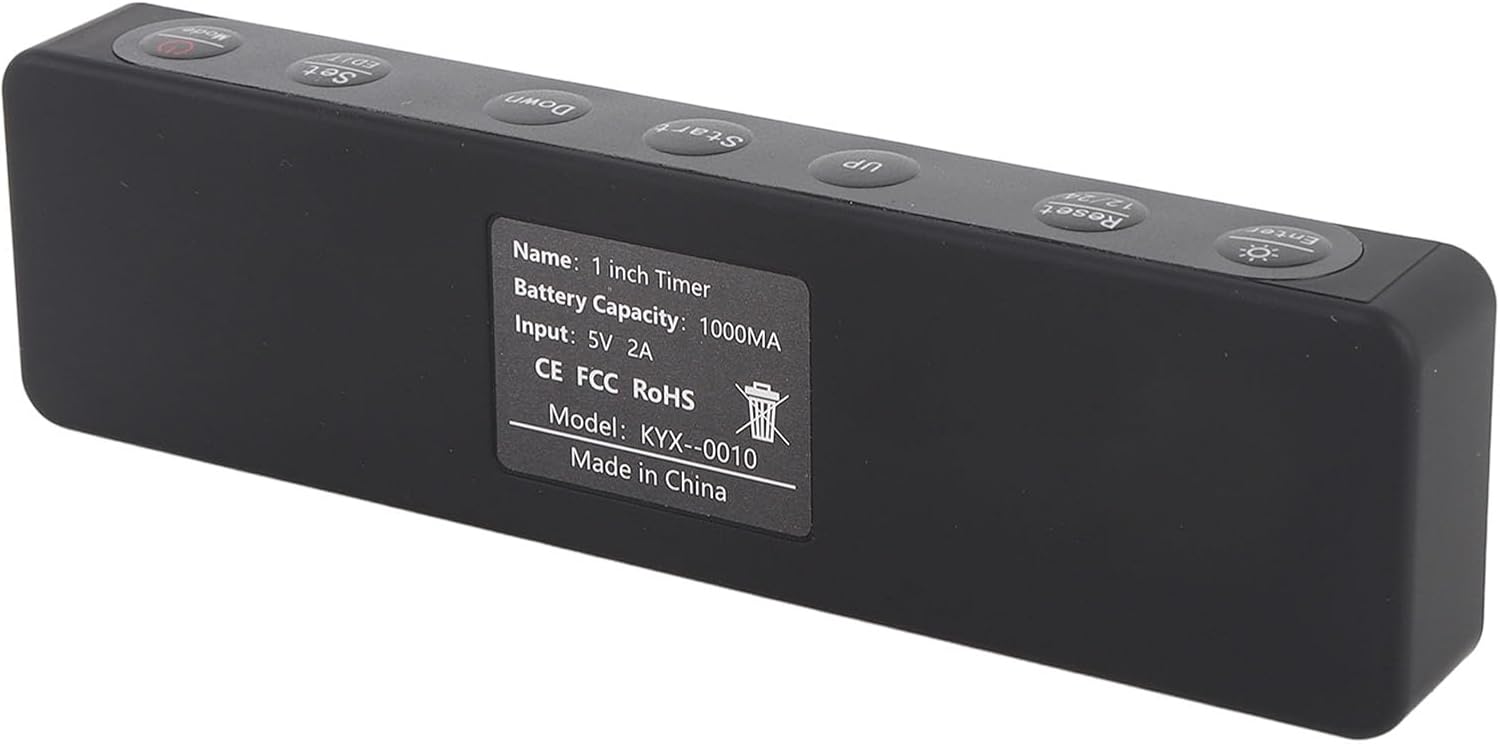 Walfront Gym Timer Countdown Digital Clock, Magnetic Portable Stopwatch for Home Gym, Interval Timer with HIIT Program for Fitness Training and Exercise