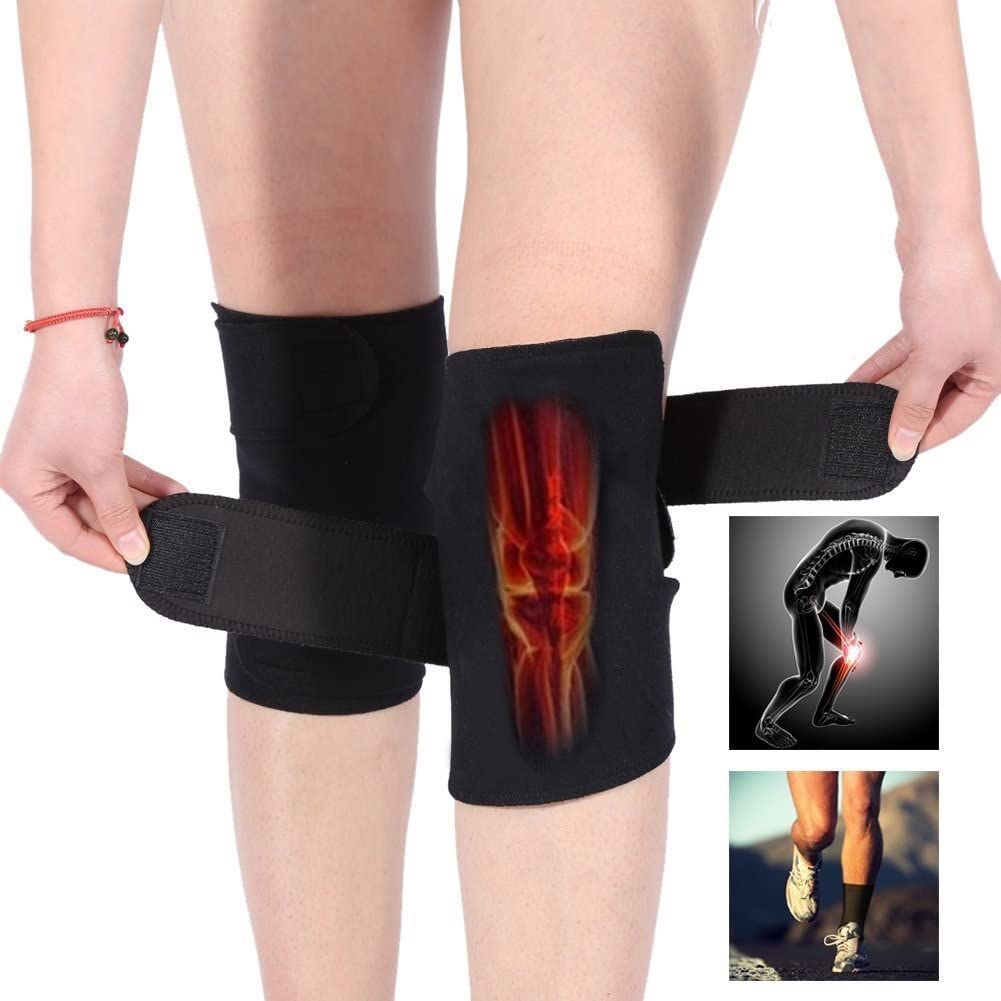 1 Paio di Ginocchiere autoriscaldanti Terapia Magnetica Ginocchiera Sollievo dal Dolore artrite tutore Supporto tormalina Rotula Postura Corretta