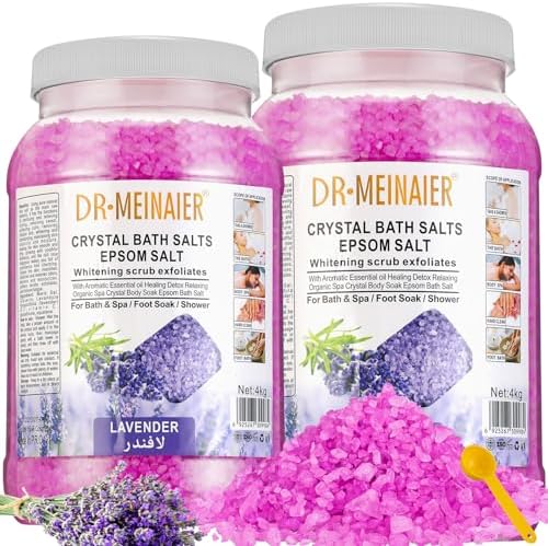 Amazon.com: Heigble 2 Pcs 282 oz Bath Salts for Women Relaxing 17.6lb ...