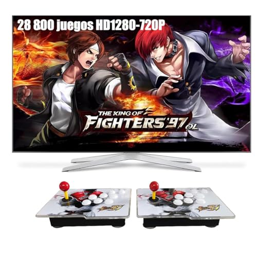 Mejor Consola de Juegos Arcade 3D - 26800 Videojuegos,Game Boy ,Maquina Arcade,Soporta Juegos 3D, 1280x720P, Lista de Favoritos, Controles de Juego para 2 Jugadores (2)
