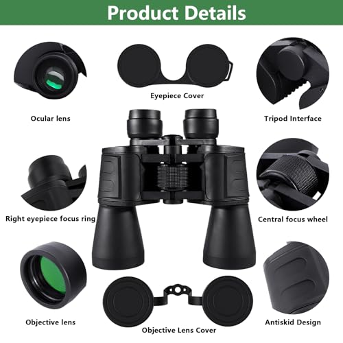 Binoculars-20x50-Professional-High-Magnification-HD-Compact-Binoculars-for-Bird-Watching-Hunting-and-Outdoor-Activities-Low-Light-Night-Vision-BAK-4-Prism-Portable-Durable-Easy-Black