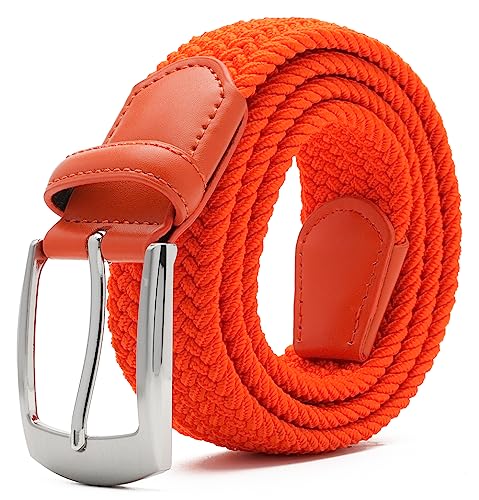 Image of Fabio Valenti Canvas Elastic Fabric Woven Stretch Braided Belts for Men Women Junior with Multicolored /Full Sizes