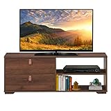【Estilo simple y moderno】Las líneas simples y el color clásico hacen que este estante de TV sea compatible con una variedad de estilos de decoración. Ya sea en la sala de estar, dormitorio, sala de actividades u otros lugares, será un punto de atracción especial. La superficie lisa es fácil de limpiar y el aspecto elegante se puede restaurar simplemente limpiando con un paño.
