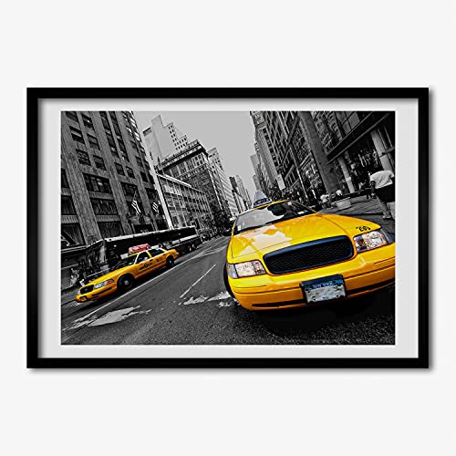 Photo Affiche Cadre en Bois Tulup 100x70 pour une Décoration Murale de Salon Moderne