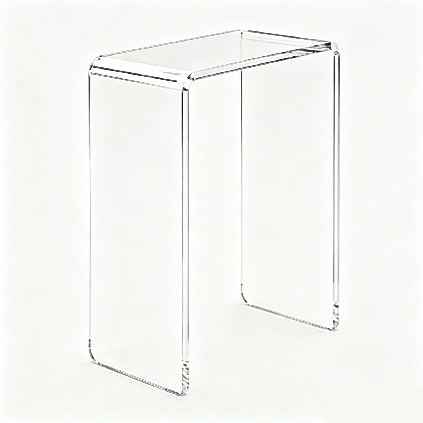 Wofdaly One Color Acrylic Display Stand 8Mm Thick Clear U Shaped Shelf Organizer For Countertop Storage Desktop Arrangement And Retail Showcase Use,40Cm*10Cm*20Cm