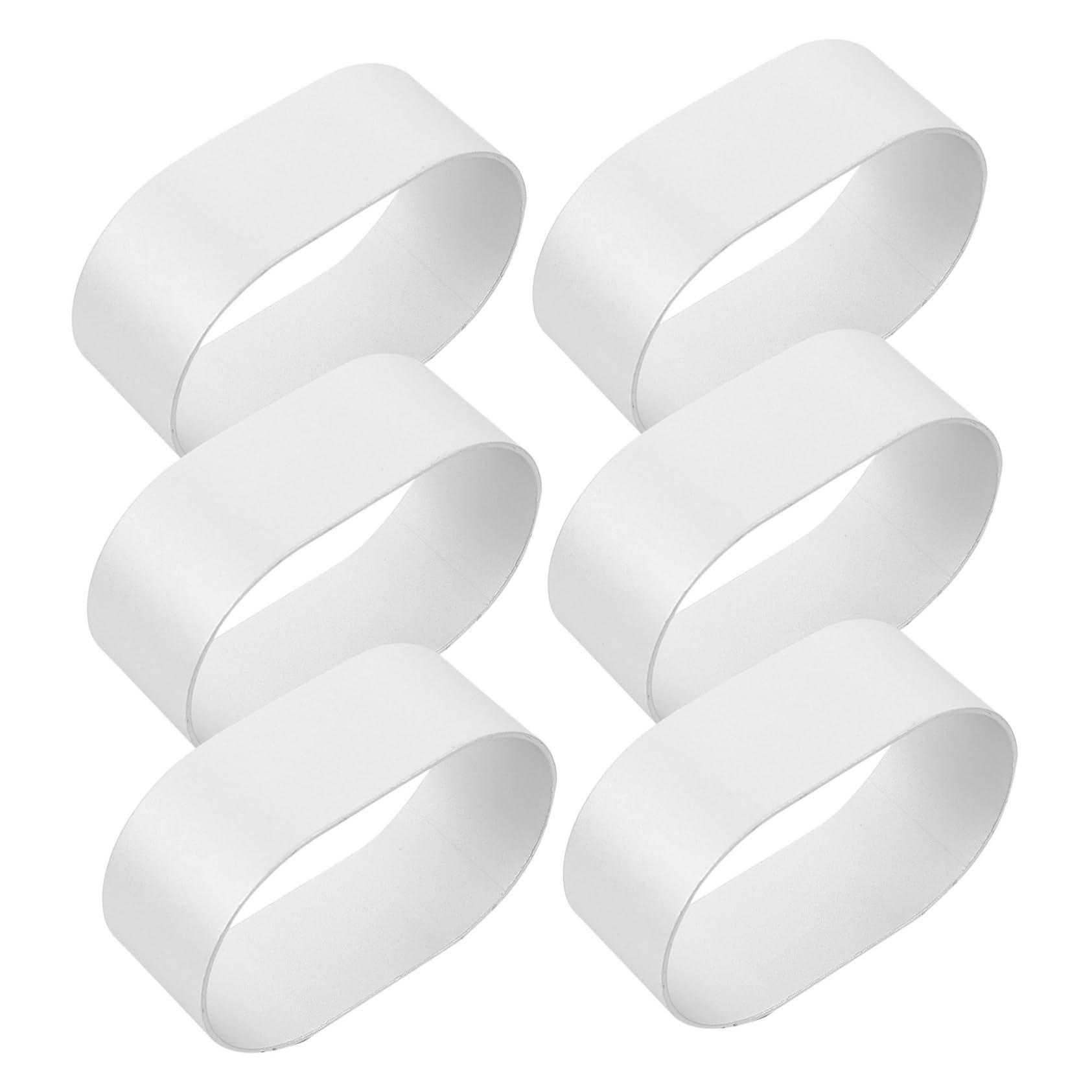 Cabilock 6 Pcs Aluminum Alloy Cake Baking Molds Non-stick Oval Baking Cake Mold