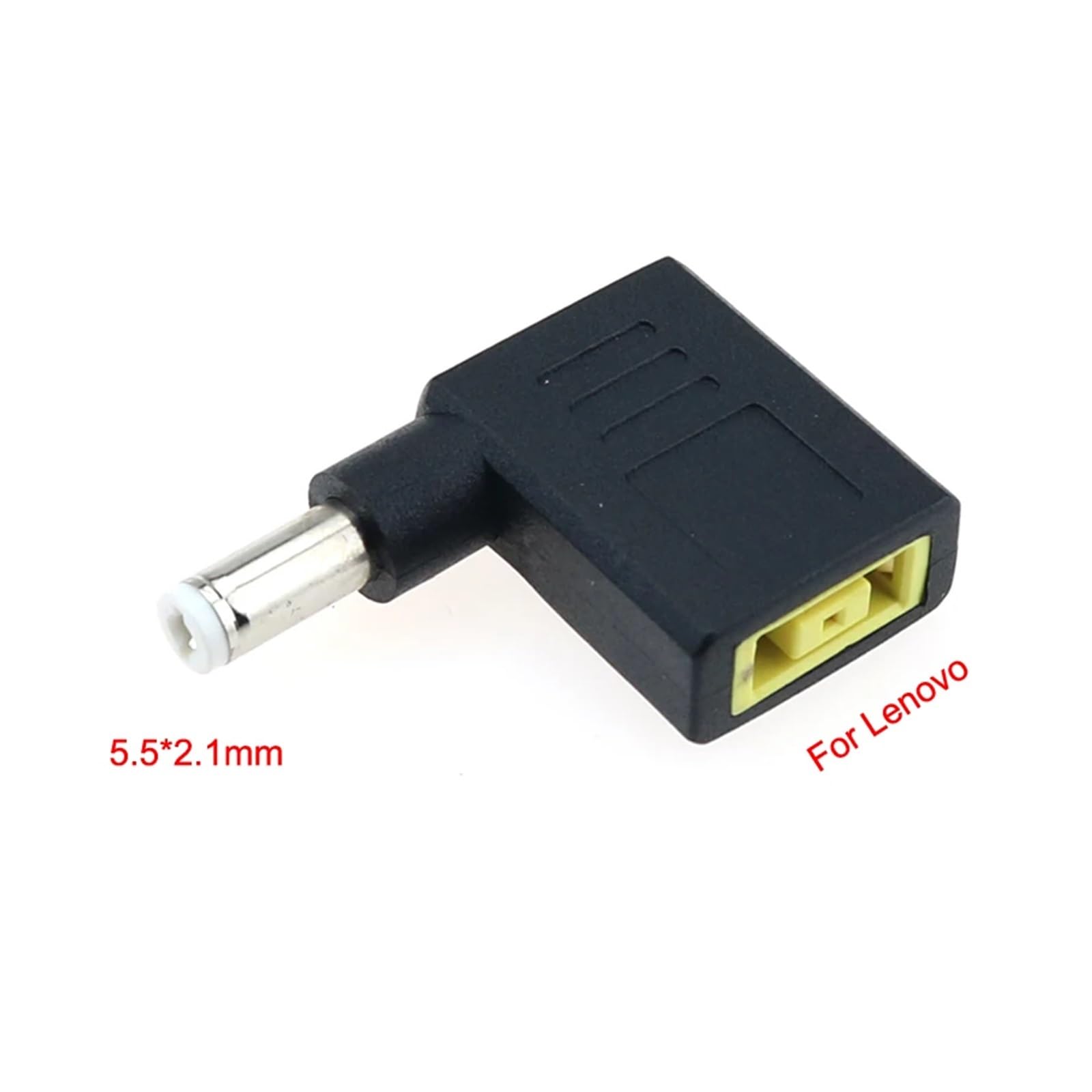 DC 4,0 x 1,7 5,5 x 2,1,9 x 5,5 mm a adattatore di caricatore quadrato femmina convertitore presa portatile (5,5 x 2,1 mm, bianco)