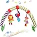 Sunny Stroll Baby Bogen Spielzeug mit Rassel und BB Gerät, 0+ Monaten, Reise Spielbogen mit niedlichen Figuren zum Aufhängen an Kinderwagen, Babyschale oder Kinderbett, Waldtuch Tiervögel Spielzeug