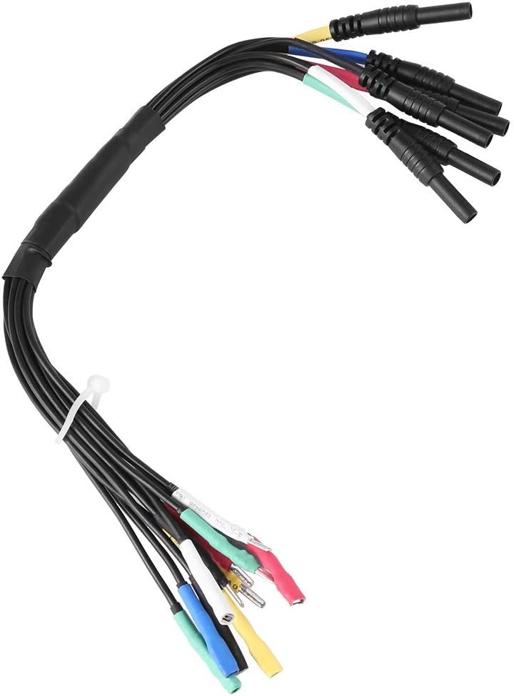 HT306 Breakout Leads - Universal Test Lead Set for Auto Diagnostic Oscilliscope, 6 Channel (2.8mm black)