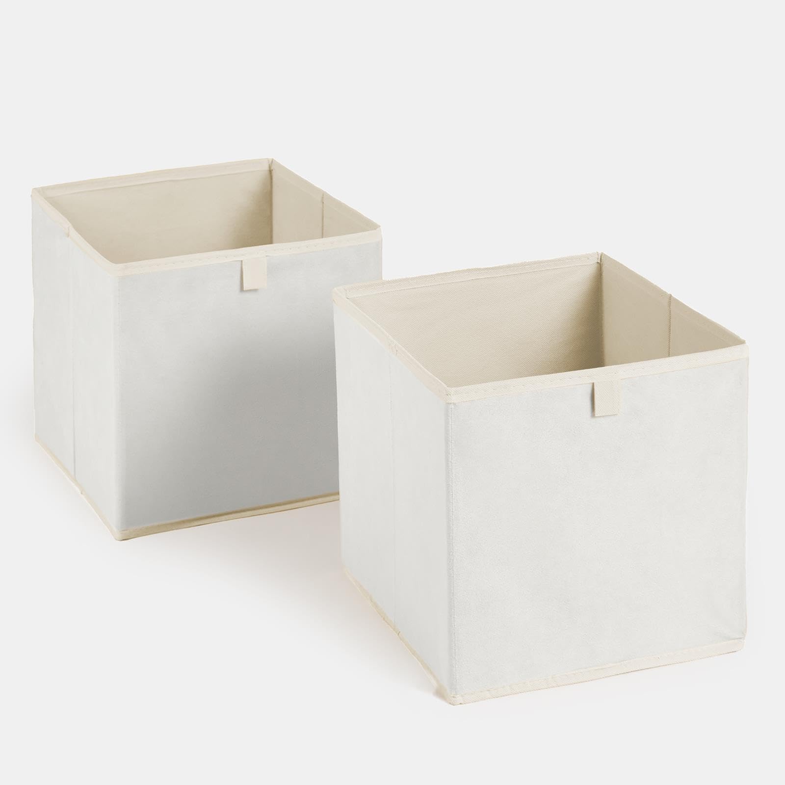 OHS Pair Of 2 Matte Velvet Cube Storage Boxes from B&Q