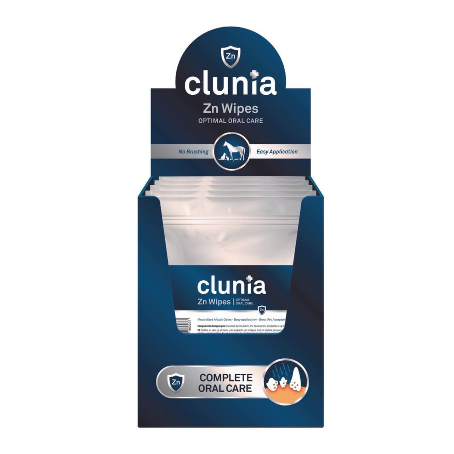 VetNova CLUNIA® Zn Wipes – Display Box