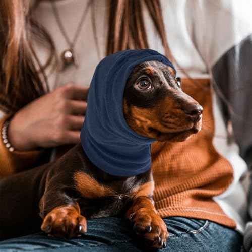 Image of Nanaki Dog Calming Hoodie-Upgrade Anti-Slip Hematomas Ear Wraps Cover, Adjustable Dog Snood Ear Muffs Protector for Noise Protection, Anxiety Relief, Fireworks, Grooming, Bathing, 4th of July