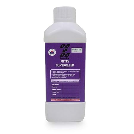Zaena BioNatural & Organic Mites Controller Liquid Bacteria Bio Control Agent for Plants, Vegetables, Fruits, Garden Flowers, Agriculture Crops, Indoor & Outdoor Home Plants (Free !!! Spray Gun)500ml