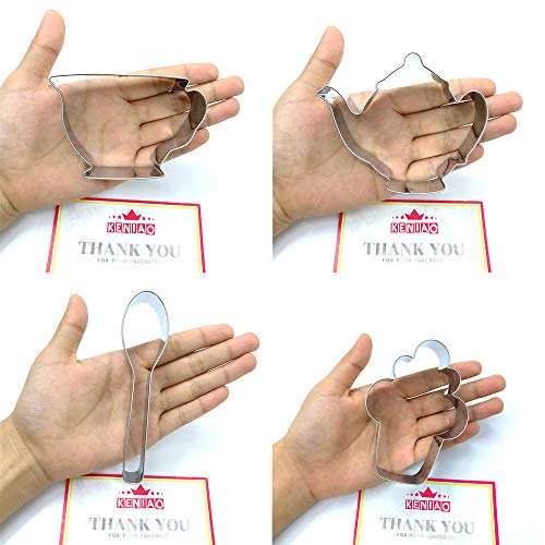 KENIAO Set Formine Biscotti Tea Party Stampi