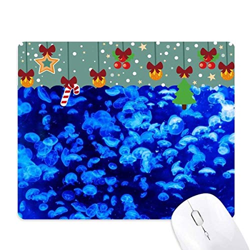 Alfombrilla de ratón con diseño de medusas Blue Science Nature de superficie suave