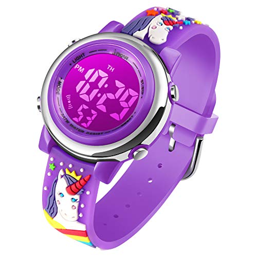 cofuo Kids Digital Sport Waterproof Watch for Girls Boys, Kid Sports Outdoor LED Electrical Watches with Luminous Alarm Stopwatch Child Wristwatch