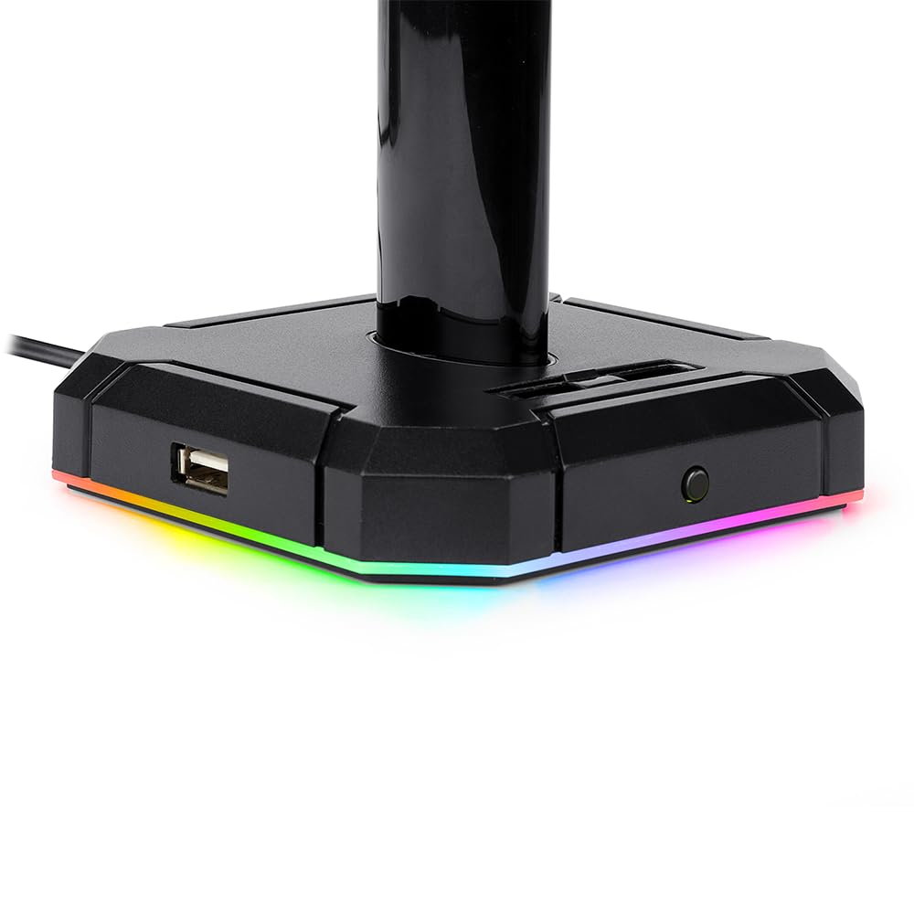 Redragon - Supporto per cuffie Scepter-Pro (HA300) Retroilluminazione RGB con 4 porte USB