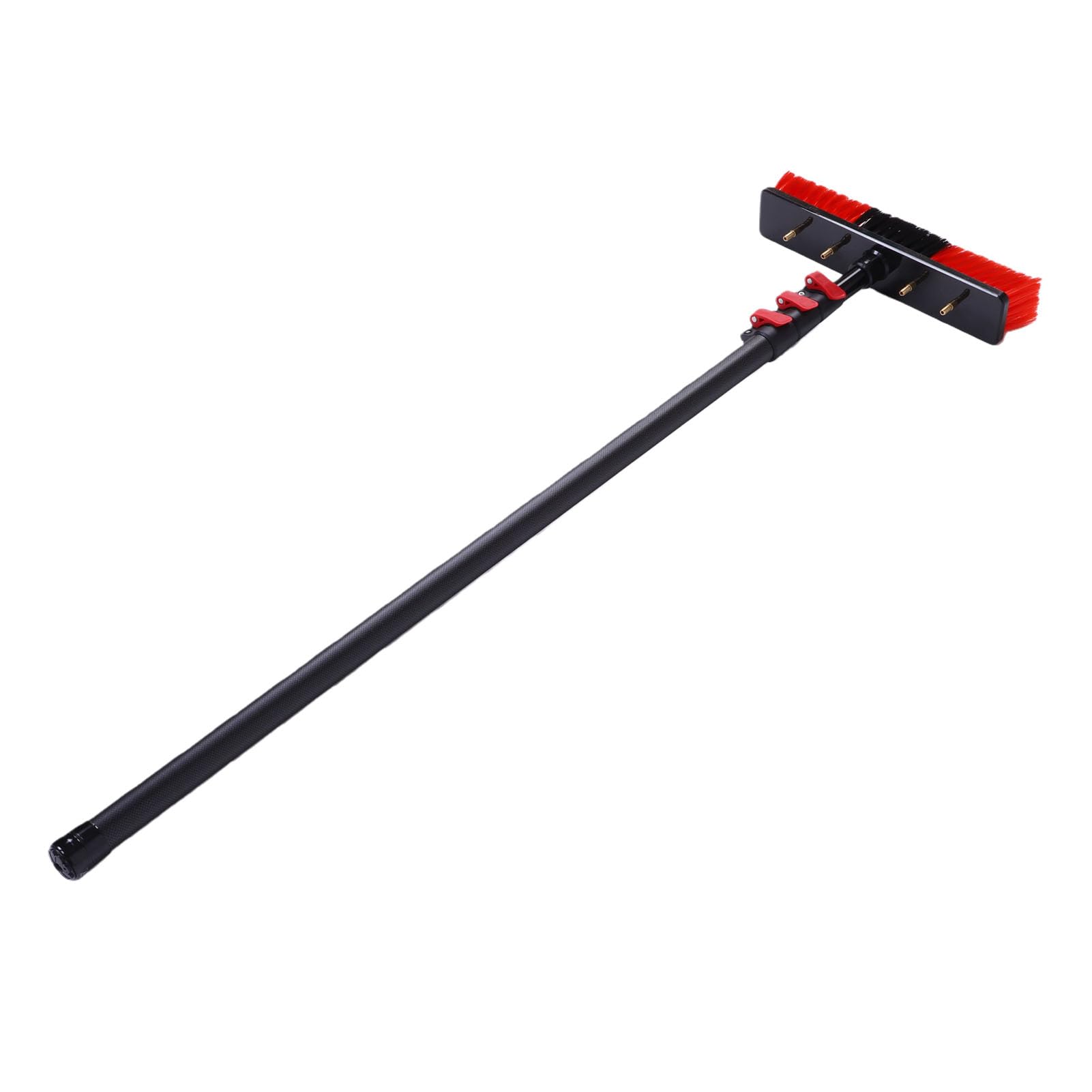 Generic de Limpieza de Ventanas con Poste Alimentado por Agua para una Limpieza Eficiente del Tejado - Kit de Cepillo de Panel Solar Telescópico de Fibra de Carbono de 3,6 M