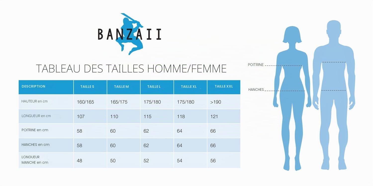 Banzaii Peignoir Adulte Éponge Super Absorbant, 100% Coton Haute Qualité Ultra Doux, Peignoir à Capuche Unisexe Homme et Femme