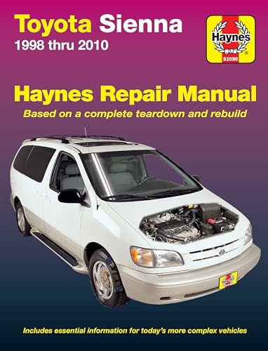 Haynes Toyota Sienna 1998 Thru 2010 Automotive Repair Manual: 1998 - 2010