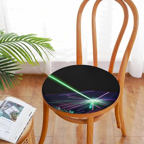 Coussin de chaise rond respirant avec lumières laser intégrées - 6