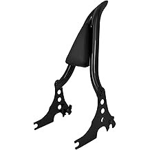 Motorcycle Sissy Bar Detachable Passenger Backrest with Cushion Pad Fit for Harley Sportster XL 883 1200 2004-2023 13" (Black)