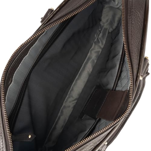 Image of Da Milano Leather Laptop Bag for Men & for Women - Fits Up To 15 inch Laptop (6166A)