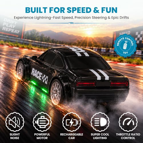 Kidology 2.4GHz RC Drift Car Black - Image 4