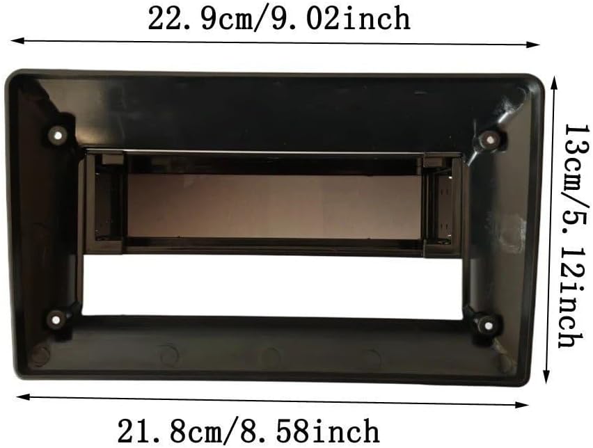 9インチ 2Din カーラジオフレーム フェイシア ダッシュキット DVD ヘッドユニットパネル ステレオカバー GPS アダプター  カーステレオラジオフェイシアパネルプレートフレーム 9インチ アダプターボックス カーラジオ DVD プレーヤー フェイシアフレーム ラジオフェイシア  ... フェイシアフレームステレオパネル 1DIN 9インチ ユニバーサルカーステレオラジオフェイシア タッチスクリーン オートラジオ カー