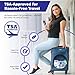 Stuhrling Bottle Trektote Travel Toothbrush and Toothpaste Set - 6 Piece Dental Care Kit, TSA Compliant, Includes Toothpaste, Toothbrush, Mouthwash, Tongue Cleaner, Flosses and Premium Toiletry Bag
