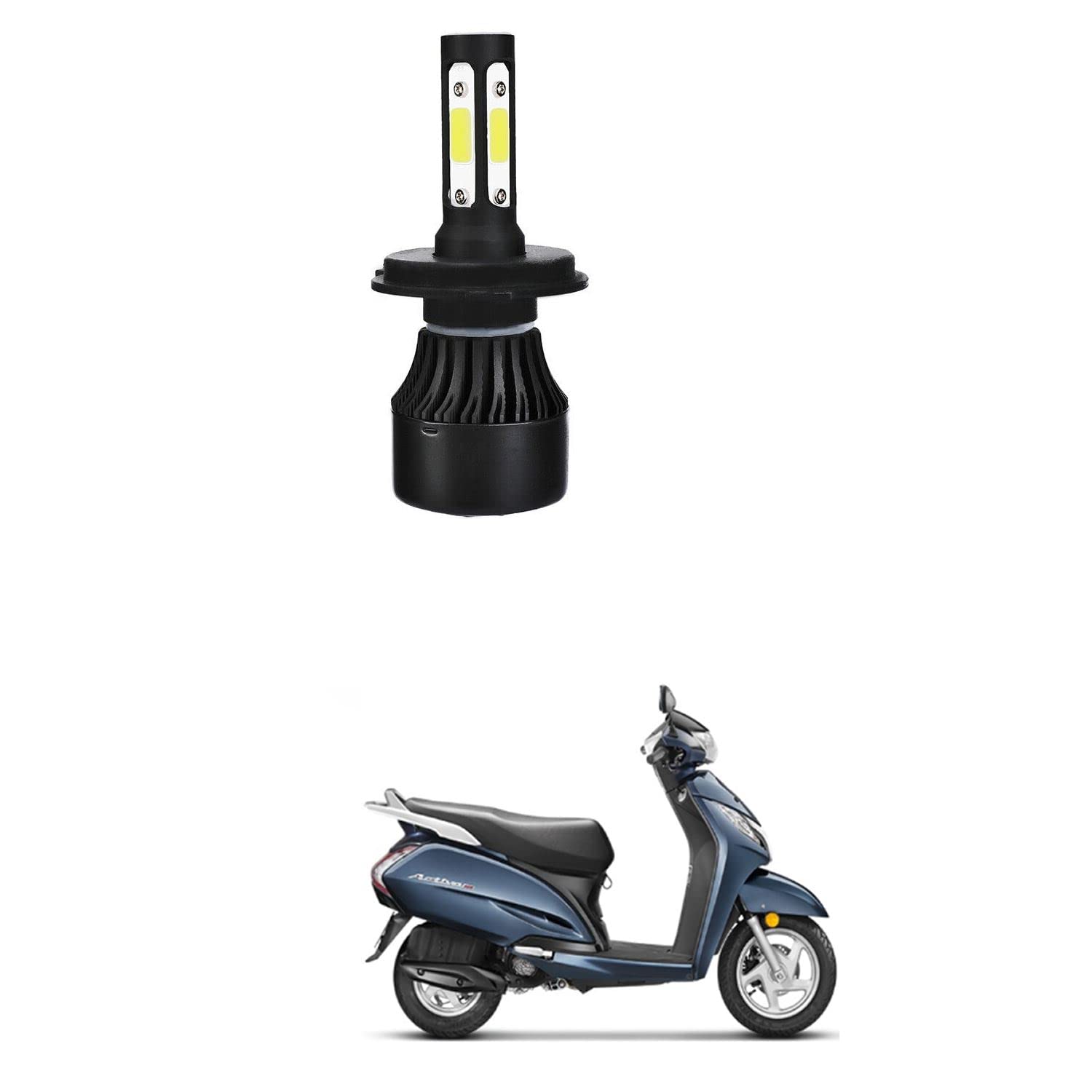 XZRTZ H4 LED Motorcycle Headlight Bulb Hi/Lo Beam LED Car Headlight H4 Headlamp Compatible With