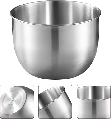 Miniatura 6 de BESTonZON Contenedor de grasa Contenedor de grasa Tazón de aceite de cártamo inoxidable Tazones de mezcla de acero inoxidable Tazones de sopa