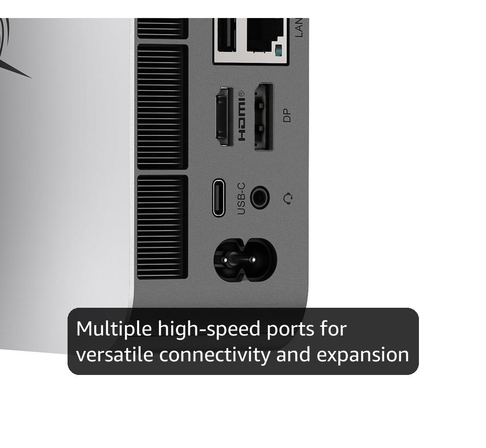 Beelink GTi14 Mini PC Intel Ultra 9 185H(16C/22T), 32G DDR5-5600MHz 1TB PCIe4.0 SSD, Mini Computer Support Dual 2.5G LAN, Fingerprint Sensor, Build-in Power Supply, Al Voice Interaction Gaming PC