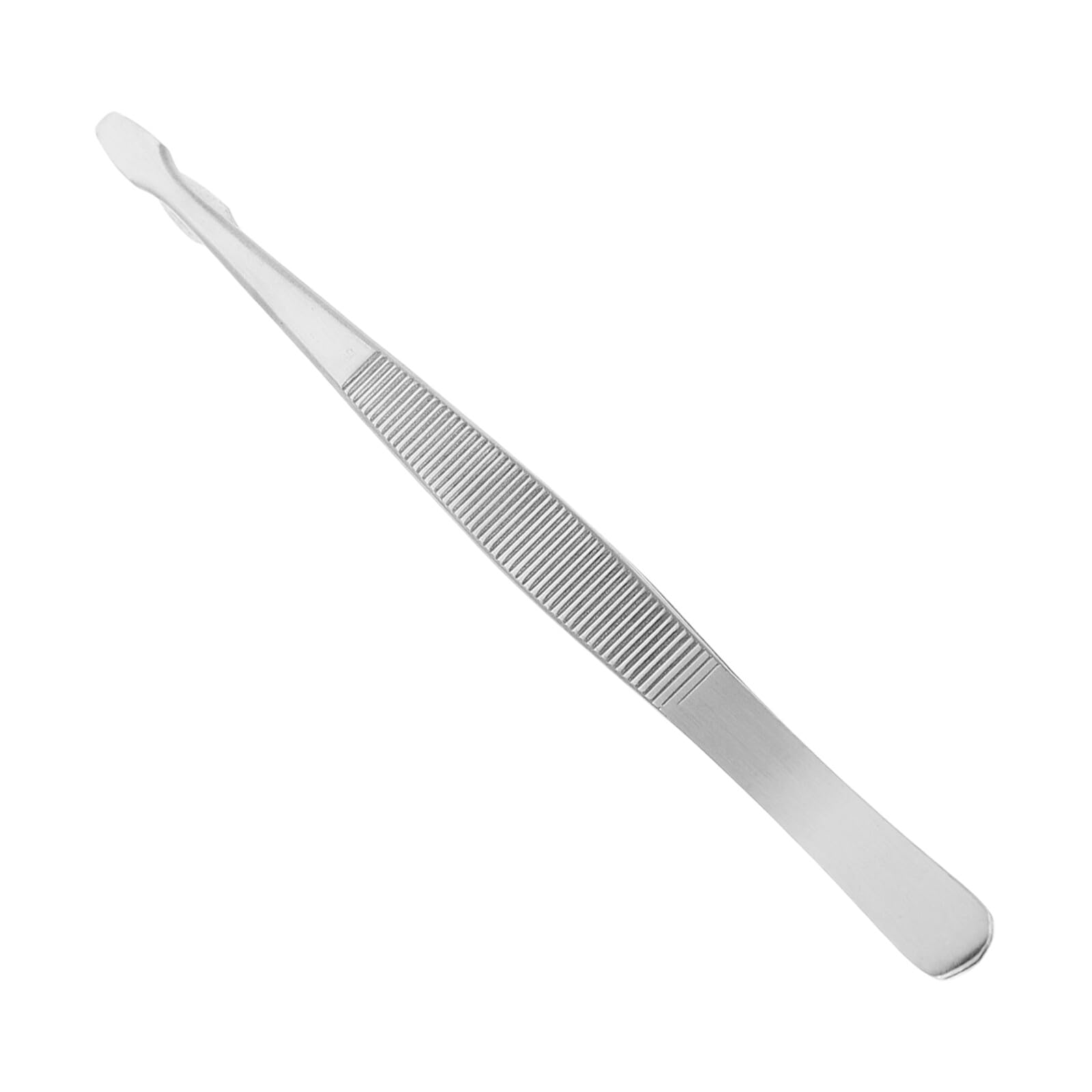 Kisangel Pinzette di Precisione per Francobolli in Acciaio Inox Argento, Antistatiche, Resistenti e Versatili per Laboratori e Uso Domestico