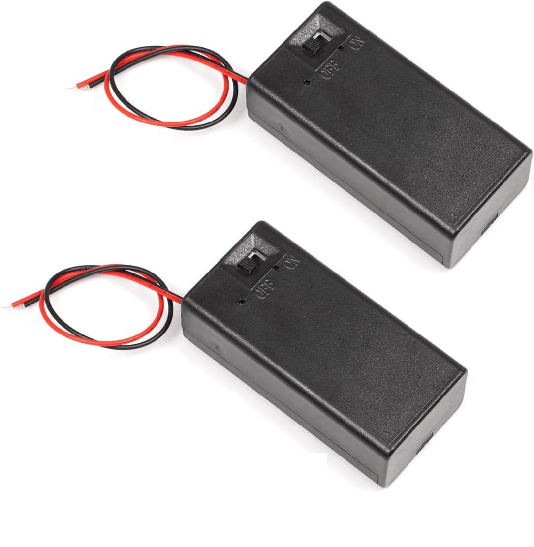 3v Battery Connector, Battery Holder, Volt Battery Connector(Cover Switch)